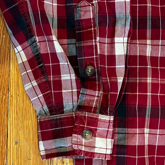 Carhartt Button Up Shirt Mens Red Plaid Long Sleeve Casual Workwear Large - Picture 5 of 7